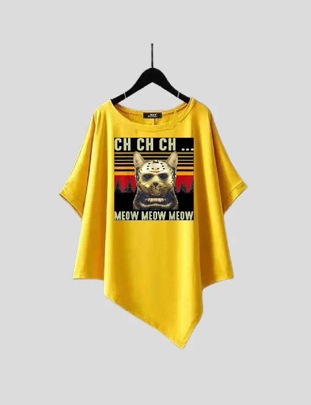 Women Plus Size Ch Ch Ch Meow Meow T-Shirt