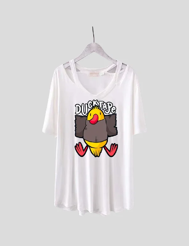 Women Plus Size DUCK-TAPE Animal T-Shirt