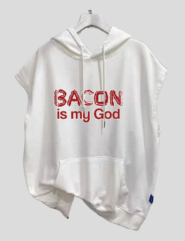 Women Plus Size Bacon Is My God T-Shirt