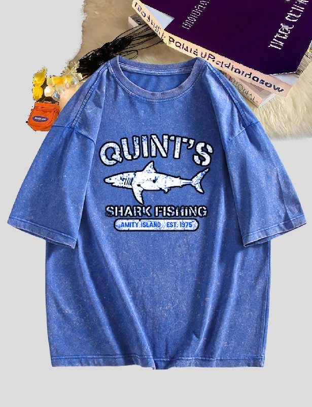 Women Plus Size Quint's Shark Fishing T-Shirt