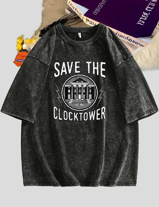 Women Plus Size Save The Clock Tower T-Shirt