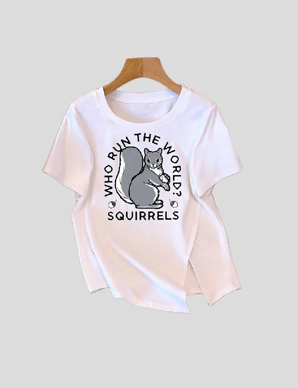 Women Plus Size Squirrels T-Shirt