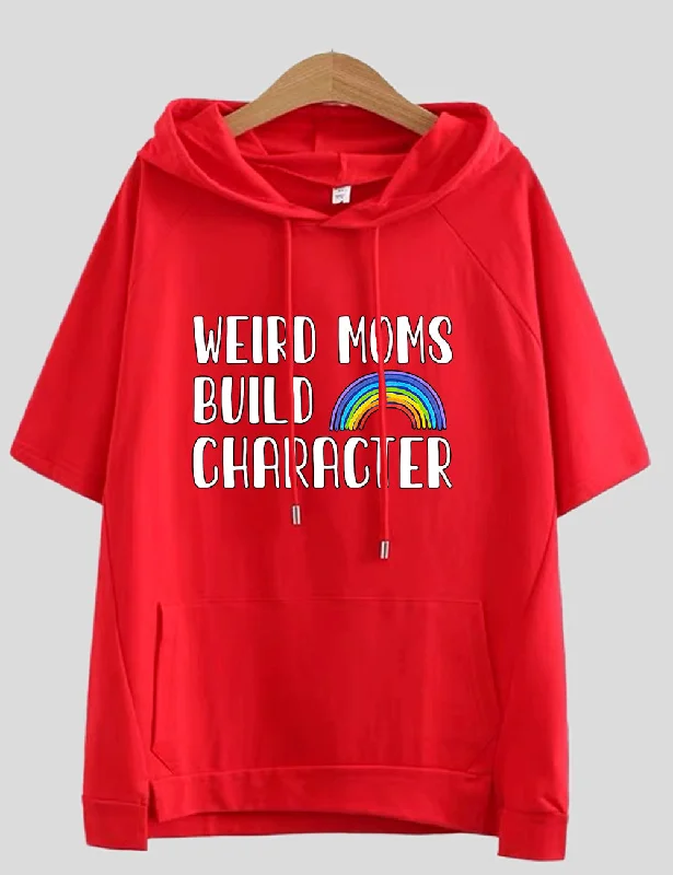 Women Plus Size Weird Moms Build Character T-Shirt